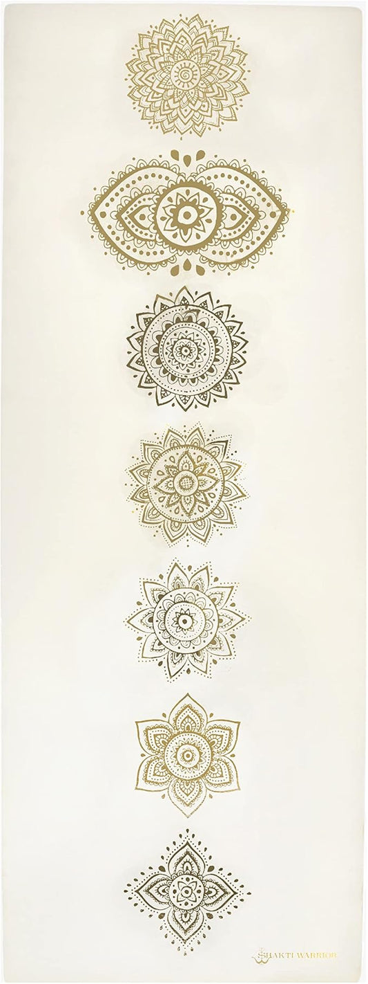 Shanti PU Yoga mat - Artist Designed, Premium eco friendly mats, Non Slip, Non Toxic, Great for Regular & Hot Yoga, Pilates and Work out (72 inch x 28 inch x 5mm Thick)k out (72 inch x 28 inch x 5mm Thick)
