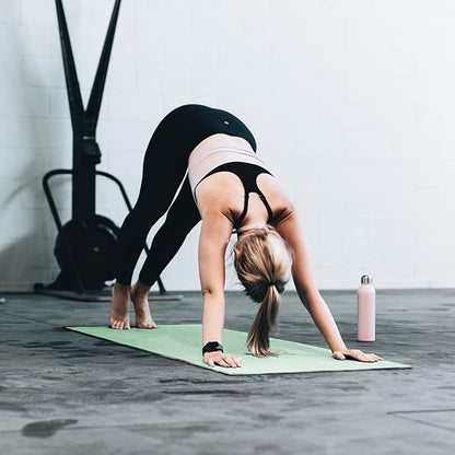 Yoga Mat Non Slip, Pilates Fitness Mats, Eco Friendly, Anti-Tear 1/4" Thick Yoga Mats for Women, Exercise Mats for Home Workout with Carrying Sling and Storage Bag