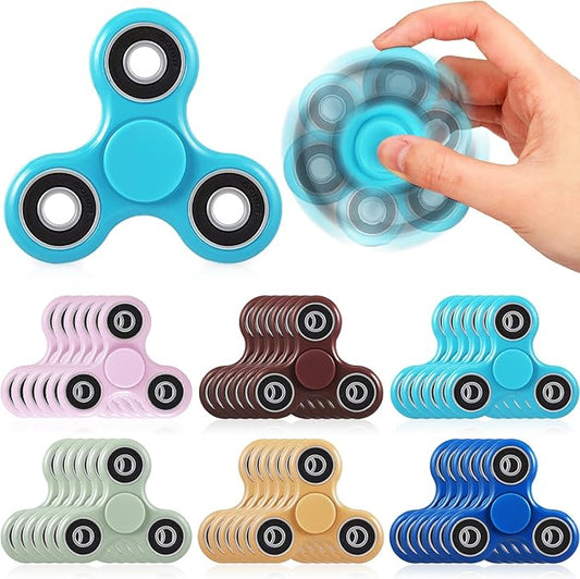Fidget Spinner Toy Bulk Sensory Fidget Toy for Adults Kids Party Favors Classroom Prizes Gift Bag Fillers Stress Relief(Morandi,18 Pcs)