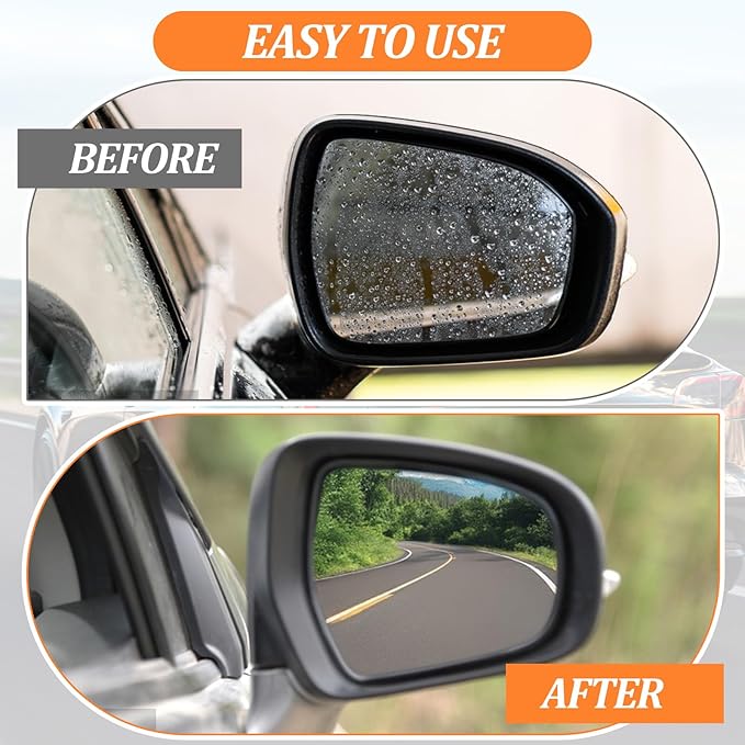 Small Silicone Squeegee, 5.9 Inch Window & Shower Glass Door Cleaner, Auto Water Blade with Non-Slip Handle for Car Windshield, Mirror & Countertop (Black)