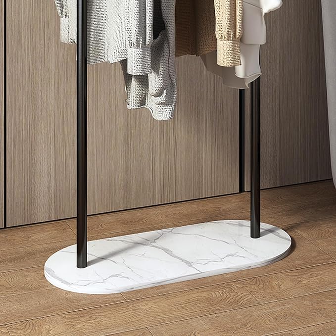 Clothes Rack,Metal Clothing Rack with Marble Base,Modern Coat Rack Freestanding for Boutiques,Small garment racks for hanging clothes,Can Hang Jacket Garment, Hat, Scarf