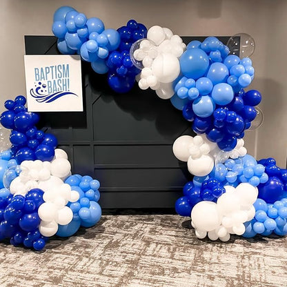 60Pcs Dark Blue & Royal Blue Mini Matte Helium Balloons - 5'' Small, Perfect for Birthday, Baby Shower, Gender Reveal & Graduation Parties