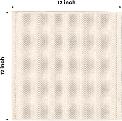 Artoid Mode 100% Cotton Beige Brown Dark Grey Waffle Weave Kitchen Dish Cloths, 12x12 Inch Ultra Soft Absorbent Quick Drying Kitchen Dish Towels Set of 6, Multicolor