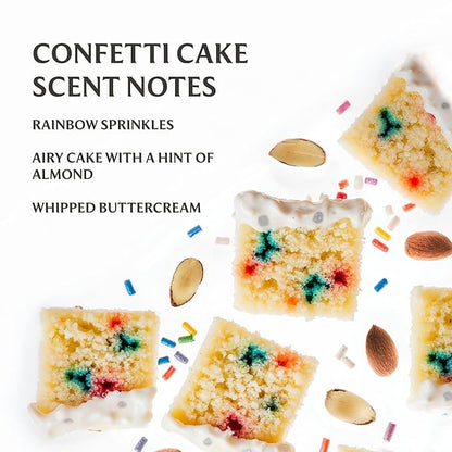 Touchland Special Edition Confetti Cake Mist + Frosted Sparkle Case Set, Scented & Stylish Hydrating Hand Sanitizer Spray Bundle, Travel Size, Dye Free, Amazon Exclusive