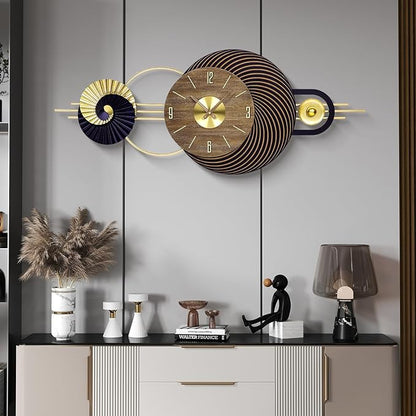 39x16 Inch Large Modern Wall Clock for Living Room – Contemporary Minimalist Silent Non-Ticking Decorative Analog Clocks for Office, Home Decor, Bedroom, Kitchen, Entryway