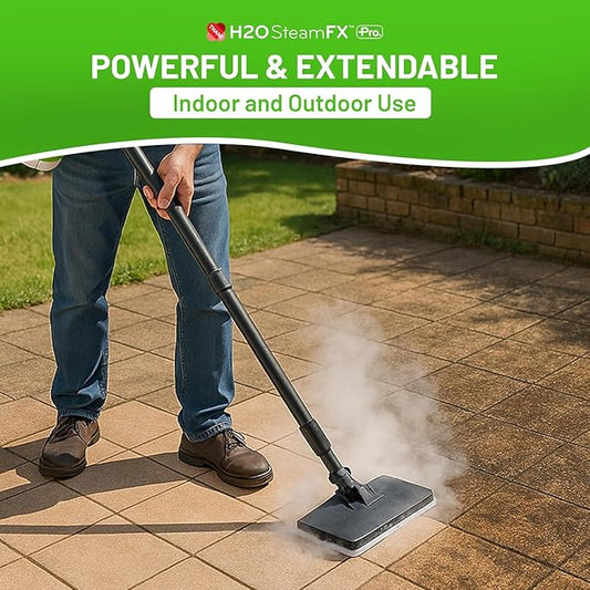 H2O X5 All-Purpose Hand Held Steam Cleaner for Home Use, Floor Cleaner, Grout cleaner, Hand Held steamer (H2O Steam FX PRO)