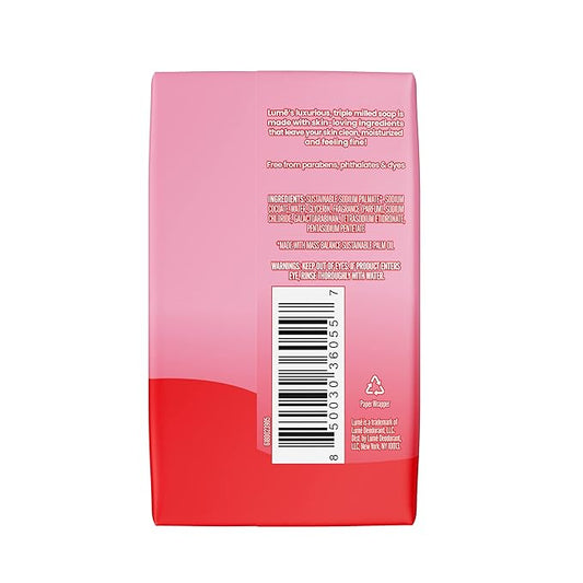 Lume Triple Milled Bar Soap - Rich Moisture & Gentle Cleansing - Paraben Free, Phthalate Free, Skin Safe - 5 ounce (Peony Rose)