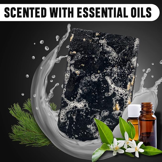 Ness Mens Soap Bar - Pine Tar Scent, Natural Soap For Men With Organic Ingredients, Mens Bar Soap With Essential Oils, Moisturizing Bar Soap For Men, Handmade In The USA, Cruelty Free, Vegan