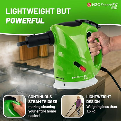 H2O X5 All-Purpose Hand Held Steam Cleaner for Home Use, Floor Cleaner, Grout cleaner, Hand Held steamer (H2O Steam FX PRO)