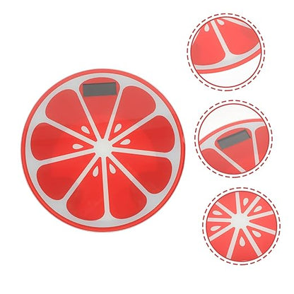 Portable Digital Weight Scale Small Cartoon Watermelon Design Easy-Read Display Automatic Body Weight Balance Scale for Home Use