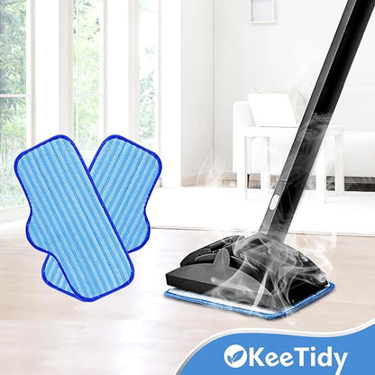 Reusable Microfiber Pads Compatible with Dupray Neat Steam Cleaner Replacement Mop Cleaning Pads, Reusable Cloths and Small Bonnets, 3+3 Pack