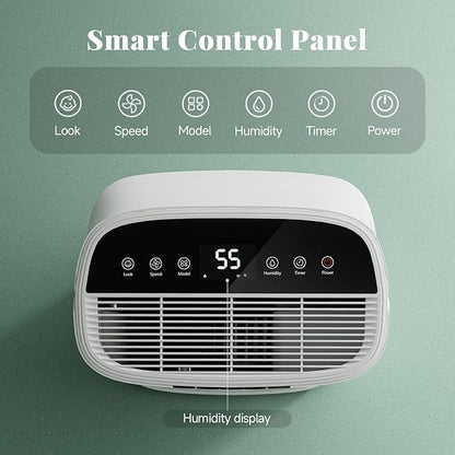 5000 Sq.Ft Energy Star 2024 Dehumidifier, Max 90 Pint Smart Wifi Humidity Control Dehumidifier for Home, Basement, Large Rooms, 1.45 Gallon, 3 Modes, Auto Defrost, 24H Timer, Child Lock