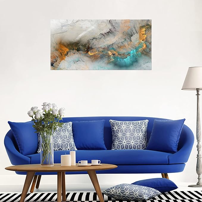 XXMWallArt FC3250 Abstract Canvas Wall Art Fancy Paint Canvas Print Painting Artwork for Living Room Bedroom Kitchen Home and Office Wall Decor