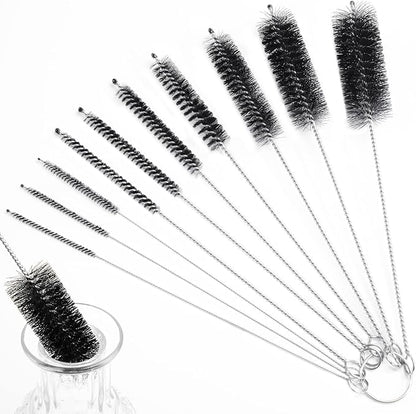 LOVEINUSA Straw Cleaner Brush, 8.2 Inch Nylon Pipe Cleaners, Bottle Brushes for Reusable Straws, Baby Sippy Cup, Syringes, Thermos, Hummingbird Feeders, Set of 10PCS