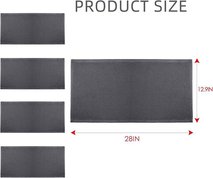 BALCONY & FALCON Waffle Weave Dish Towel Kitchen Towel Hand Dish Rags Great for Household Cooking Cleaning Kerchief,13x28inches,Set of 4 Gray