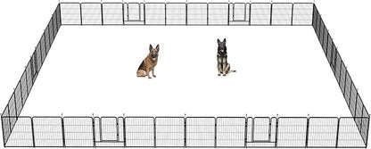FXW Instant Unleashed Dog Playpen, Portable Pet Fence for Outdoor, RV Trips, and Camping, 32inch, 48 Panels for Small and Medium Dogs│Patented