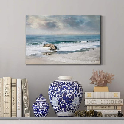 Wexford Home Decor Landscape Canvas Wall Art Abstract Floral Painting Modern Pictures Artwork Decoration for Living Room Kitchen Bathroom Office, Ready to Hang, a forever moment, 18x27