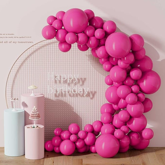 130PCS Rose Red Balloons, Latex Balloons Different Sizes 18/12/10/5 Inch, Helium Balloons with Ribbon, Party Balloon Set for Birthday Wedding Graduation Anniversary Baby Shower Decoration