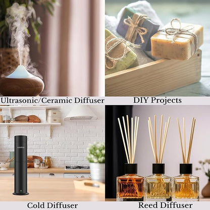 Hotel Diffuser Oil Inspired by 5-Star Hotel Scent-50 mL 1.69 fl oz-Essential Oil Blend Rose, Lemon and Musk Notes for Aromatherapy Ultrasonic & Cold Diffusers-Noir Mystique, Thanksgiving Gift