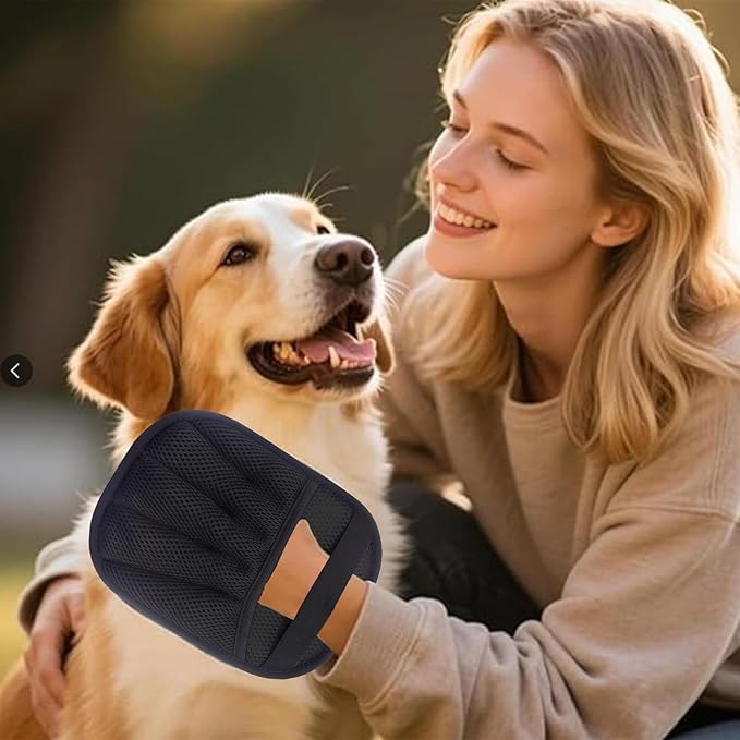 Pet Hair Removal Glove for Dogs & Cats,Reusable Electrostatic Pet Hair Remover Gloves,Magic Brush Pet Hair Removal Tool for Furniture,Couch,Car Seats,Clothing(2Pcs)