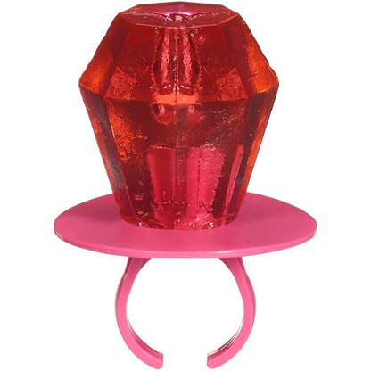 Ring Pop Pink Valentine's Candy, Individually Wrapped Pink Lollipops, Strawberry 30 Ct Bulk Suckers for Kids, Fun Candy for Gender Reveals, Valentine's Gifts, Goodie Bags, Party Favors