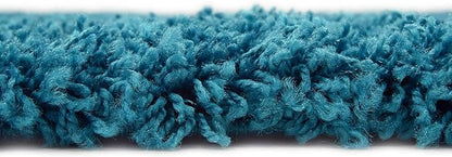 Unique Loom Solid Shag Collection Area Rug (8' Square, Turquoise)