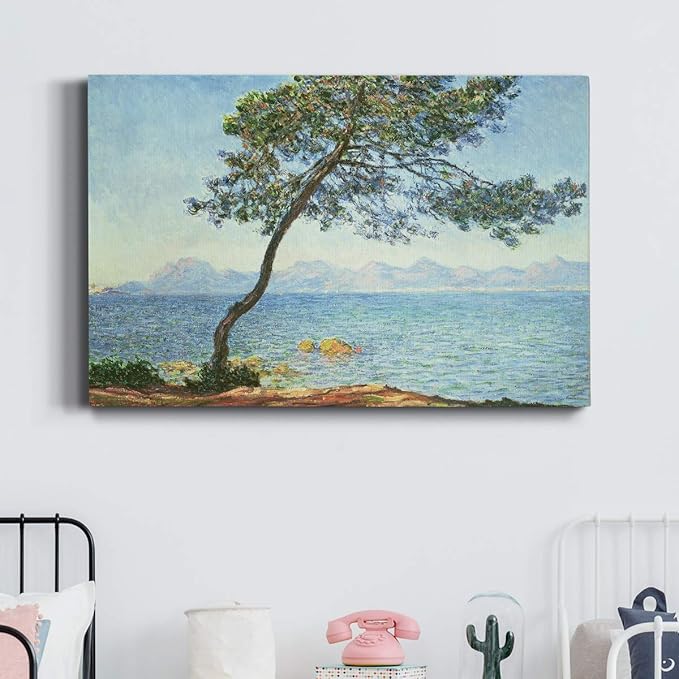 Wexford Home Home Decor Landscape Canvas Wall Art Abstract Floral Painting Modern Pictures Artwork Decoration for Living Room Kitchen Bathroom Office, Ready to Hang, estérel mountains, 24x36