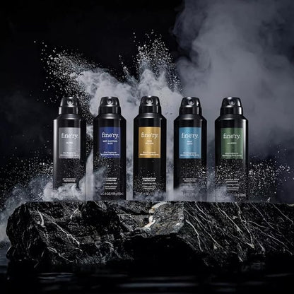 Finery Two Billion MEN'S DEODORANT SPRAY | Fine Fragrance - Deodorant Body Spray | 24 HOURS ODOR PROTECTION | 4oz