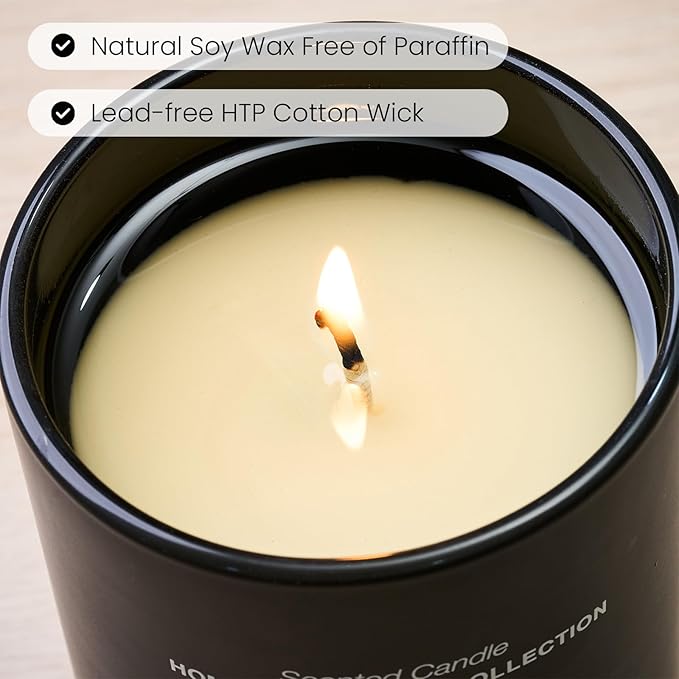 M&SENSE Natural Soy Candle| Bamboo Stream | 5.3 oz | Minimalist Scented Candle for Relaxation, Gifting, Home Décor | for Bedroom, Office, Party Small