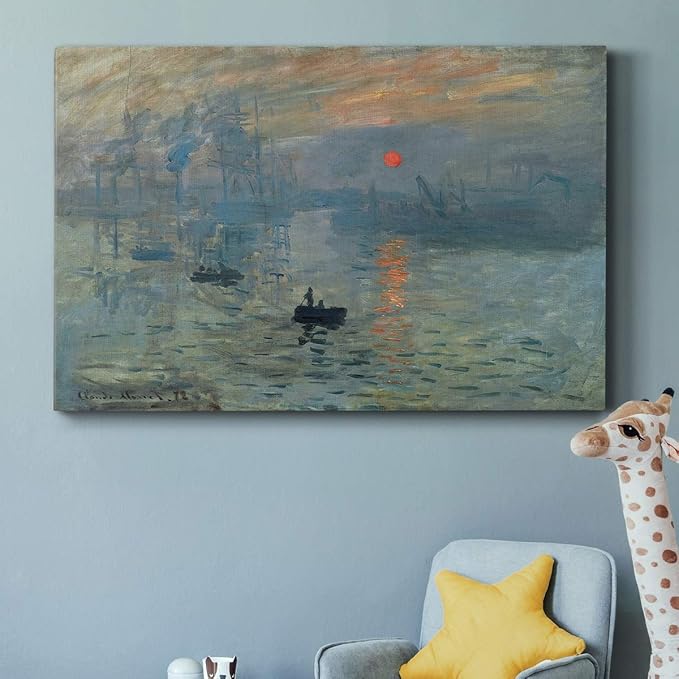 Wexford Home Home Decor Landscape Canvas Wall Art Abstract Floral Painting Modern Pictures Artwork Decoration for Living Room Kitchen Bathroom Office, Ready to Hang, impression sunrise, 32x48