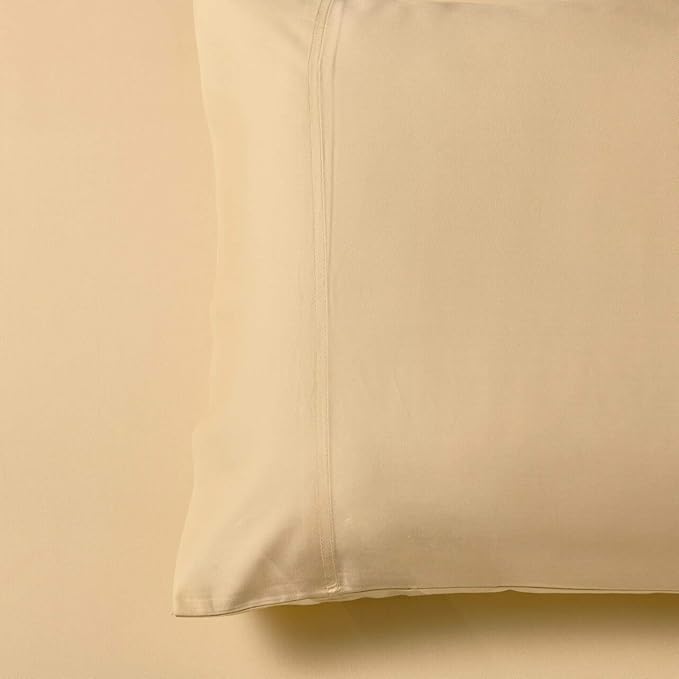 Royal Hotel Bedding ABRIPEDIC Sheets, Viscose from Bamboo, Sheet Set 600 Thread Count, Silky Soft Sheets, Viscose from Bamboo, Sheet Set, California-King, Canvas