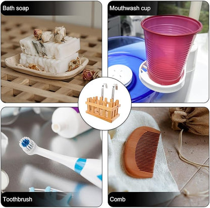 NUOBESTY Wooden Soap Hanging Basket Bathroom Storage Basket Shower Caddy over Tub Hanging Organizer for Bath Accessories
