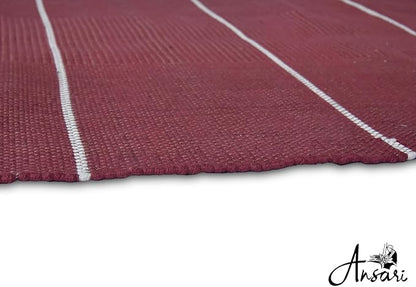 Craftyansari Handwoven Cotton Yoga Mat, Natural, 72 x 24 Inches, Fair Trade, Soft Absorbent Surface for Exercise, Workout, Meditation