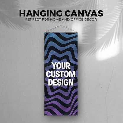 DreamController Custom Hanging Canvas Wall Art Decor(16" X 35" Set of 1) I Customize your Canvas Picture Banner Ready to Hang for Bedroom, Livingroom & Office | Made in USA | Fast delivery | HD Print