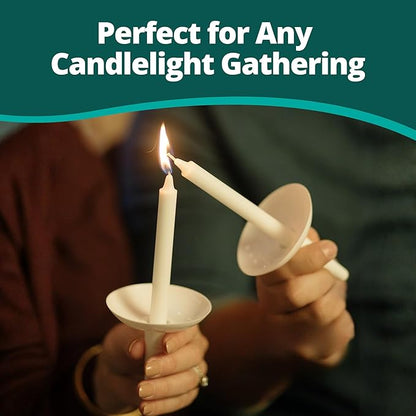 Concordia Supply Candlelight Service Reusable Plastic Candle Holders - 250 Pcs. Protector for Church Vigils, Memorial & Christmas Eve Candles
