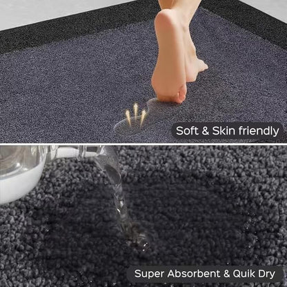Washable Area Rug 34" x 60", Non Slip Kitchen Rug for Floor, Absorbent Entrance Runner Rug for Bedroom, Living Room, (Roll Packing)
