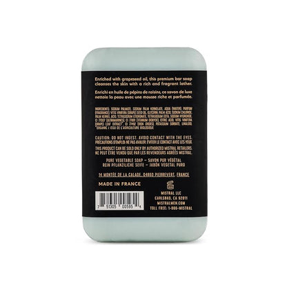 Mistral Salted Gin Luxury Bar Soap for Men | Men’s Natural Soap Bar | Paraben, Phthalates Free | Moisturizing & Triple-Milled Natural Soap for Men - Made in France | Large, 8.8 oz