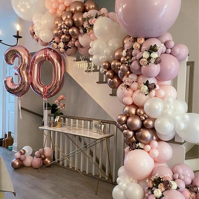 PartyWoo Dusty Pink Balloons 50 pcs 12 Inch Blush Pink Balloons for Graduation Baby Shower Gender Reveal Bachelorette Graduation Wedding Anniversaries Birthday Party Decorations Pink-F54