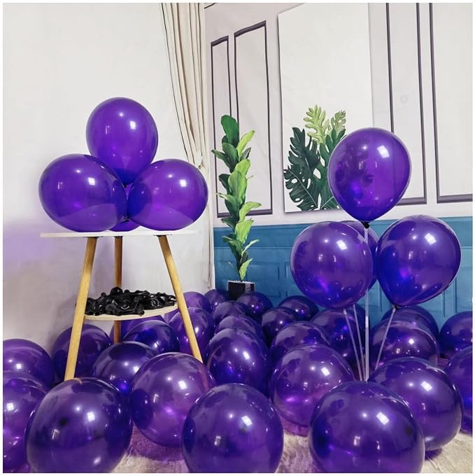 300 Pack Dark Purple Balloons 12 inch Dark Purple Latex Party Balloon Bulk for Various Party Events Decorations