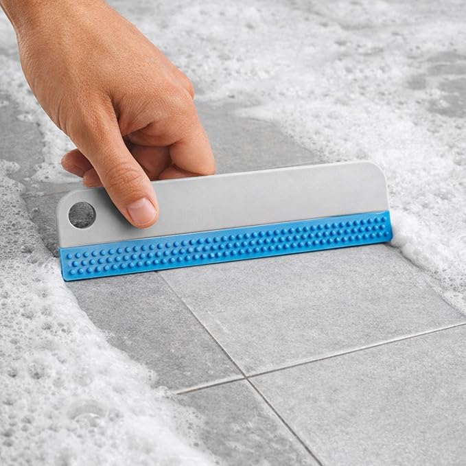 2 Pcs Mini Soft Rubber Window Squeegee Window Scrubber Scraper for Shower Glass Doors Cleaning Squeegee Tool Car Windows Windshield Mirror Tile Cleaner