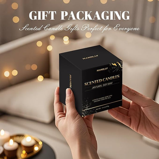 My The W.ay Hotel Candle, 9 oz Scented Candles for Home Soy Candle Wax, Inspired by The One Hotels, Luxury Long Lasting Aromatherapy Jar Candle Gifts for Men Women