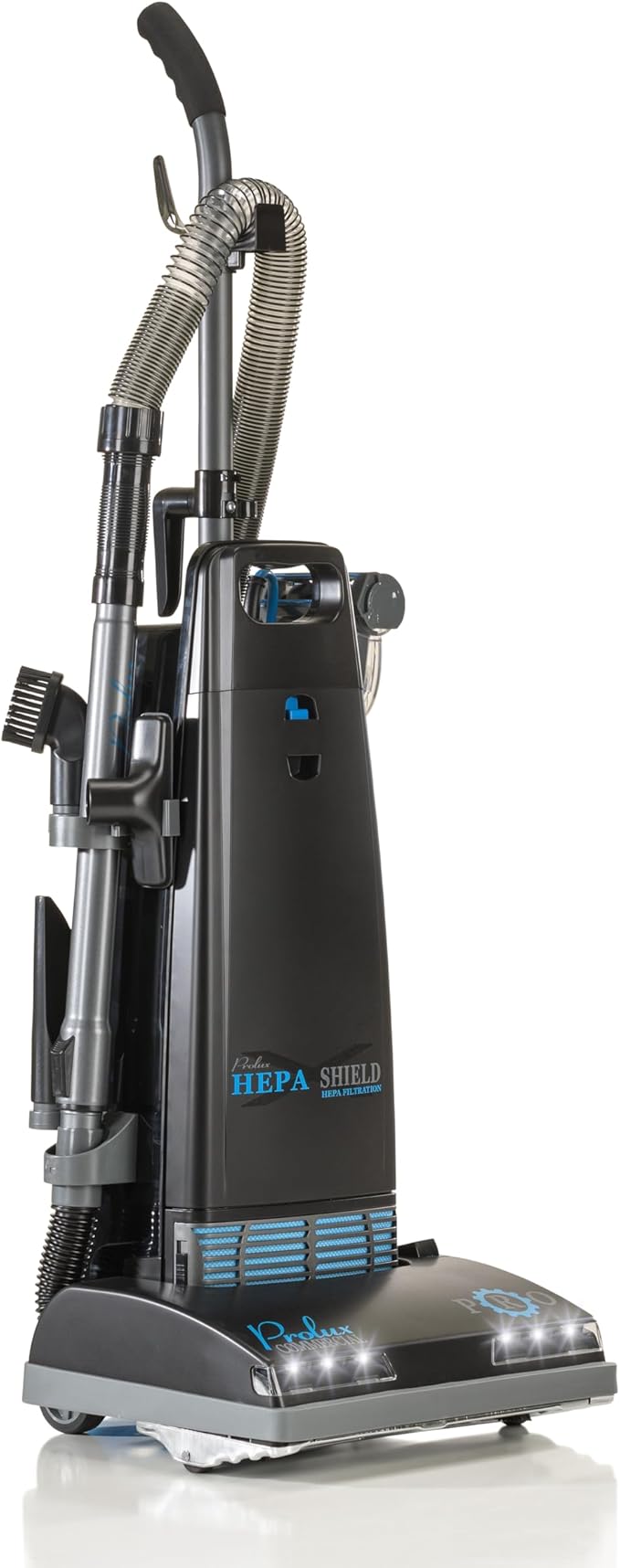 Prolux 8000 Commercial Upright Vacuum with On Board Tools, Bagged Vacuum Cleaner, Commercial Vacuum, HEPA Filter, Floor Selector Switch, 12-Amp Amtek Motor, 107 CFM Suction Power