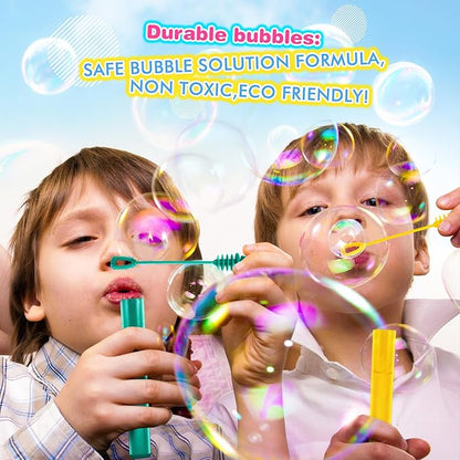 SpringFlower 240 Pieces Mini Bubble Wands, Party Favors Assortment Toys for Kids,Themed Birthday, Halloween, Goodie Bags, Carnival Prizes, Wedding, Bubble Maker Outdoor Gifts for Girls & Boys