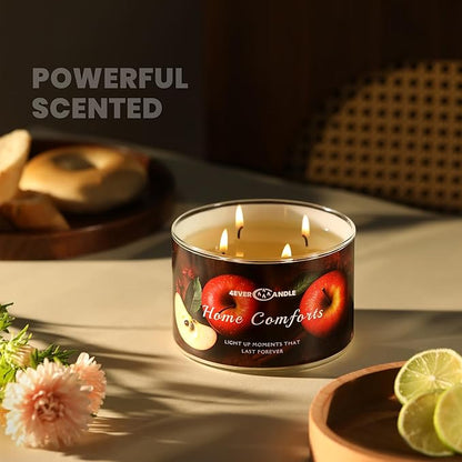 4EVER Scented Candles | 4-Wick 18oz Soy Wax Candle | Up to 50Hrs Clean Burn | Aromatherapy Candles for Home Scented | Gifts for Women & Mom, Home Comforts