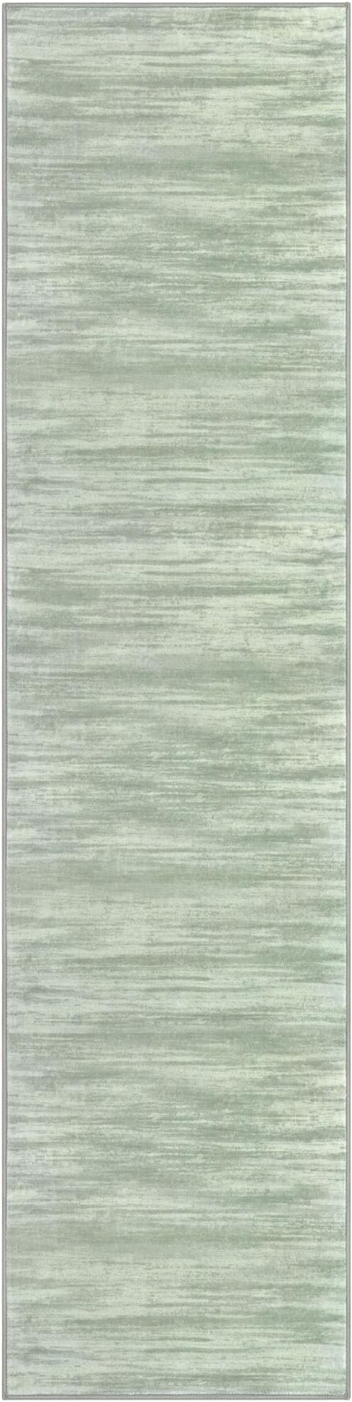 KOZYFLY Modern Abstract Hallway Runner Rug, 2x8 Kitchen Rugs Non-Slip Washable Soft Striped Runner Rugs, Print Green Carpet Runner for Entryway Bathroom Laundry Room Foyer