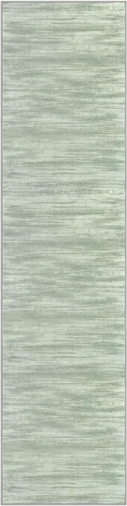 KOZYFLY Modern Abstract Hallway Runner Rug, 2x8 Kitchen Rugs Non-Slip Washable Soft Striped Runner Rugs, Print Green Carpet Runner for Entryway Bathroom Laundry Room Foyer