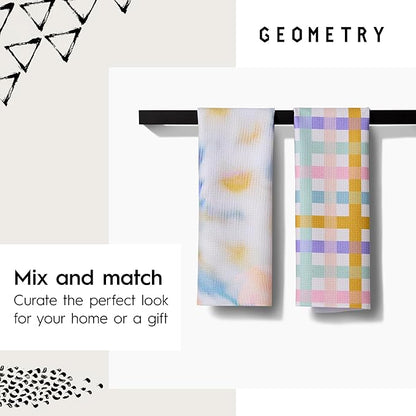 GEOMETRY Spring Kitchen Towels - Quick Dry Microfiber Cloth Spring & Summer Dish Towels for Kitchen Drying - Premium Quick Dry Towel - Soft Flora 18" x 30" (1 Pack)