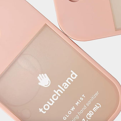 Touchland Glow Mist Revitalizing Hand Sanitizer Spray, Rosewater scented, 1FL. OZ. Travel Size