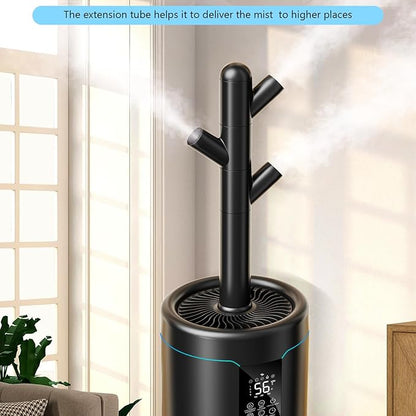 Large Humidifiers for Bedroom, 4.5 Gal Cool Mist Humidifier for Large Room Whole House with Remote Control, 800mL/h Output, 48H Runtime, Auto Humidistat, Wheels, Timer, Essential Oil Tray