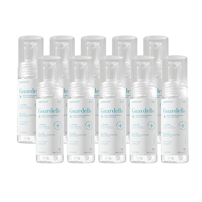 Well Before Guardelle, Alcohol-Free Foaming Hand Sanitizer - 97% Water, Non-Sticky Micro-Foam, 1.75 fl oz (Pack of 10)
